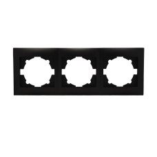 Πλαίσιο Τριπλό Οριζόντιο Stinel Domus Μαύρο  | Redpoint | 27530