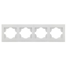Πλαίσιο Τετραπλό Οριζόντιο Stinel Domus Λευκό | Redpoint | 28723