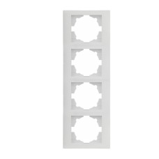 Πλαίσιο Τετραπλό Κάθετο Stinel Domus Λευκό | Redpoint | 28724
