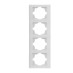 Πλαίσιο Τετραπλό Κάθετο Stinel Domus Λευκό | Redpoint | 28724