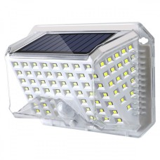 Ηλιακό Φωτιστικό Τοίχου Με Αισθητήρα PIR 2W 6000Κ IP65 Λευκό | Spotlight | 6622