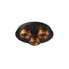 Πλαφονιέρα Οροφής Μοντέρνα LED 32W 3000K Μαύρο | Sunlight | gloss-c400