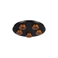 Πλαφονιέρα Οροφής Μοντέρνα LED 54W 3000K Μαύρο | Sunlight | gloss-c600