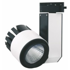 LED Φωτιστικό Ράγας 2 Καλωδίων 20W COB Ø96 Λευκό/Μαύρο | Space Lights | 2.092.004