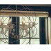 Φωτιστικό Οροφής Κρεμαστό Εξάφωτο Σατινέ Νίκελ Φ62εκ σφαιρικό με κρύσταλλα Aca AD15006