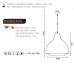 Φωτιστικό Οροφής + Δώρο η λάμπα. Κρεμαστό μονόφωτο μοντέρνο μεταλλικό καμπάνα σε Ματ Παλ Πετρόλ Aca | KS080335PL