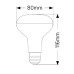 Λάμπα LED R80 E27 12W θερμό λευκό φως 3000K | Geyer | LK80WE2712